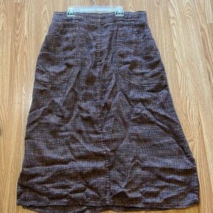 Flax linen skirt